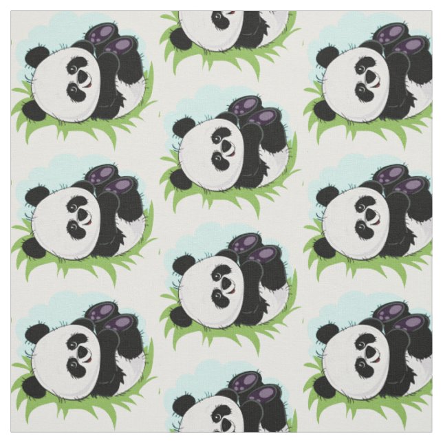 Niedlich Panda Stoff 2/4 (Muster)