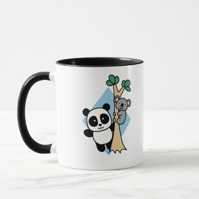Niedlich Panda und Koala - Amanda Roos Tasse (Links)