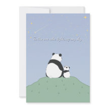 Niedlich Panda unter Sternen