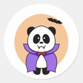 Niedlich Panda Vampire - Amanda Roos Runder Aufkleber