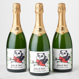 Niedlich Panda Vielen Dank Baby Dusche Sparkling W