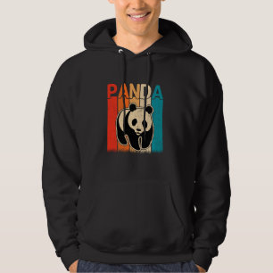 Niedlich Panda Vintag Retro Boys Girls Panda Anima Hoodie