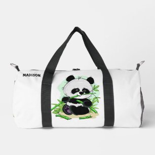 Niedlich Pandas individuelle Name Duffle Bag