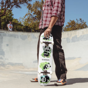 Niedlich Pandas individuelle Name Skateboard