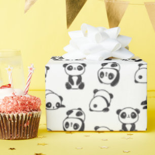 Niedlich Pandas Pattern Geschenkpapier