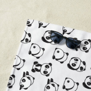 Niedlich Pandas Pattern Strandtuch