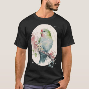Niedlich Parakeet Japanisch Cherry Blossom Budgie T-Shirt