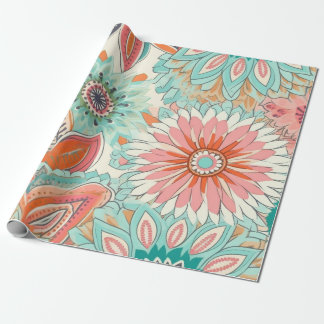 Niedlich Pastel Boho Chic Geschenkpapier