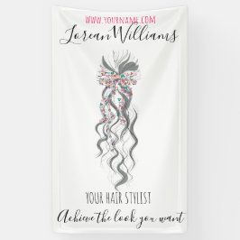 Niedlich Pastel Bride Wavy Friseur Friseur Salon B Banner
