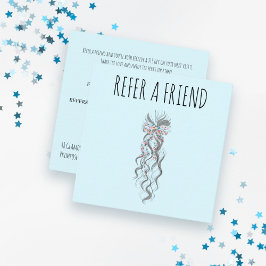 Niedlich Pastel Bride Wavy Friseur Friseur Salon B Terminkarte