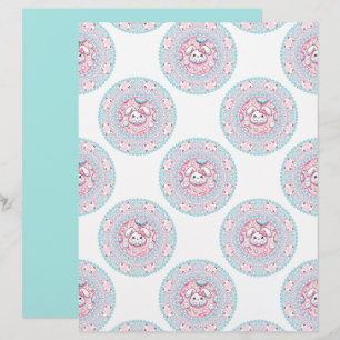Niedlich Pastel Candy Kawaii Bunny Polka Dot Manda