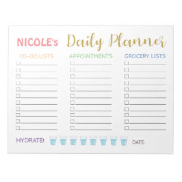 Niedlich Pastel Daily Planner Notizblock