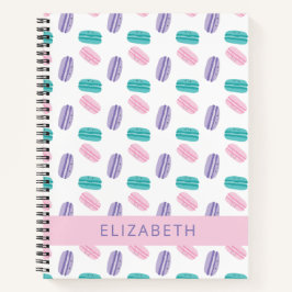 Niedlich Pastel farbenfrohe Kawaii Macarons Person Notizbuch