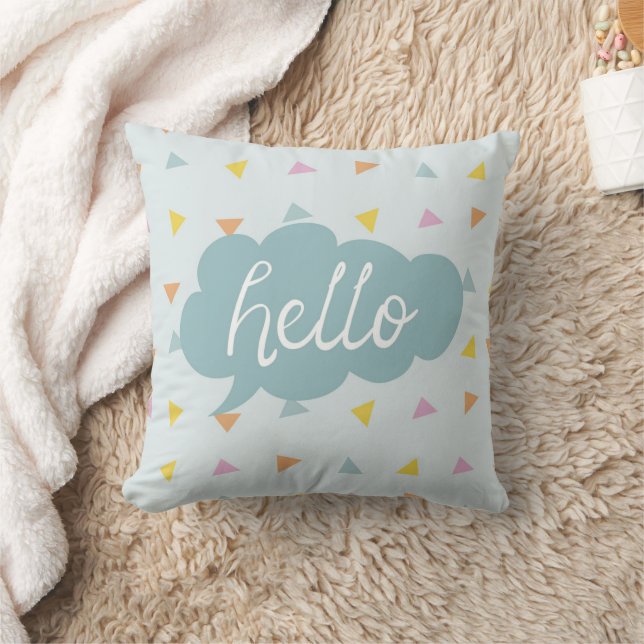 Niedlich Pastel Hello Kissen (Decke)
