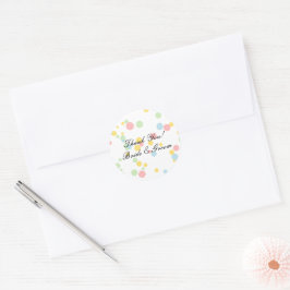 Niedlich Pastel Konfetti dots maßgeschneiderte Hoc Runder Aufkleber