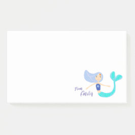 Niedlich Pastel Periwinkle Mermaid Princess Post-it Klebezettel