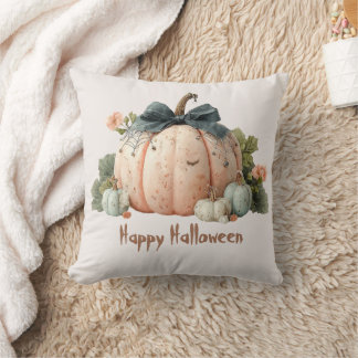 Niedlich Pastel Pumpkin Happy Halloween Kissen