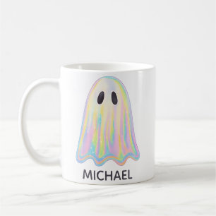 Niedlich Pastel Rainbow Ghost   Ästhetische Spooki Kaffeetasse
