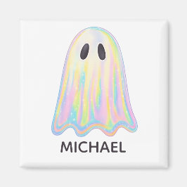 Niedlich Pastel Rainbow Ghost | Ästhetische Spooki Magnet