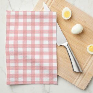 Niedlich Pastel Red Gingham Geschirrtuch