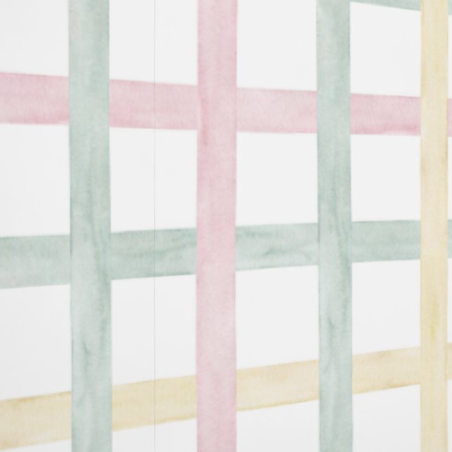 Niedlich Pastel Watercolor Gingham, Kinderzimmer K Tapete (Naht)