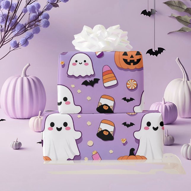 Niedlich Pastell Halloween Geschenkpapier (Von Creator hochgeladen)