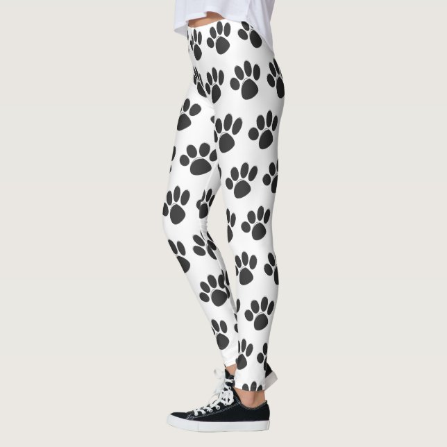 Niedlich Paw Print Animal Lover Dog Lover Leggings (Links)