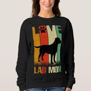 Niedlich Paw Print Labrador Retriever Labrador Dog Sweatshirt