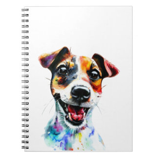 Niedlich Paws Colorful Jack Russell Terrier Design Notizblock
