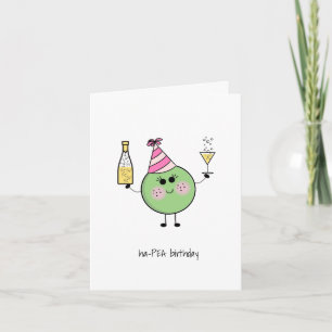 Niedlich Pea Birthday Card - Niedlich, Funny, Kawa Karte
