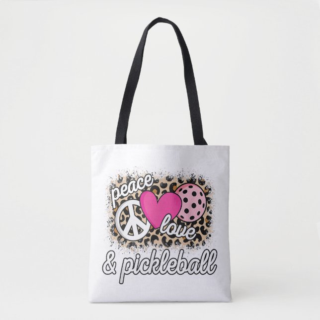 Niedlich Peace Liebe Pickleball Player Funny Pickl (Vorderseite)