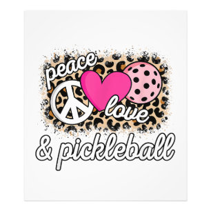 Niedlich Peace Liebe Pickleball Player Funny Pickl Fotodruck