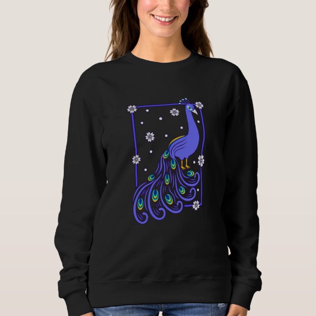 Niedlich Peacock Peacocks Nature Lover Birds Graph Sweatshirt (Vorderseite)