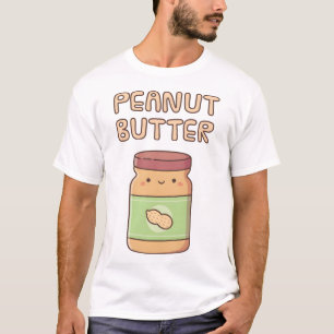 Niedlich Peanut Butter Jar Doodle T-Shirt