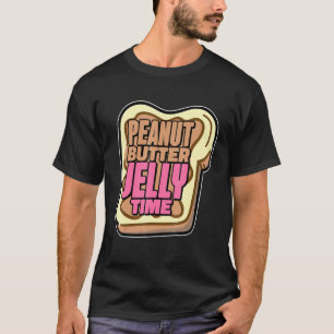 Niedlich Peanut Butter Jelly Time Pbj Food Men T-Shirt