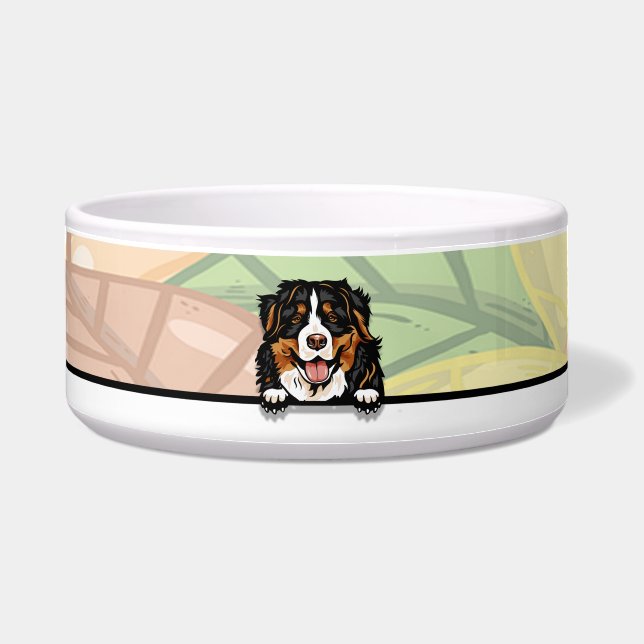Niedlich Peeking Bernese, Küche Napf (Vorderseite)