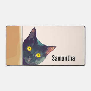 Niedlich Peeking Cat Design Desk Pad Schreibtischunterlage