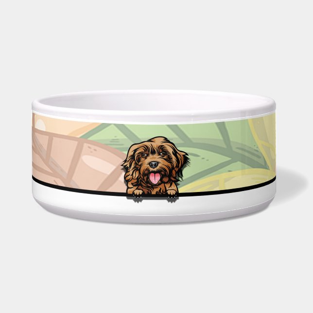 Niedlich Peeking Cockapoo, Küche Napf (Vorderseite)