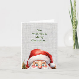 Niedlich Peeking Funny Weihnachten