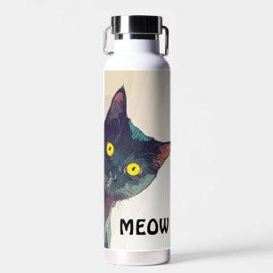 Niedlich Peeking Katze Design Wasserflasche Trinkflasche