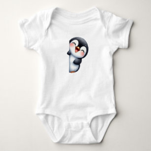 Niedlich Peeking Penguin Baby Strampler