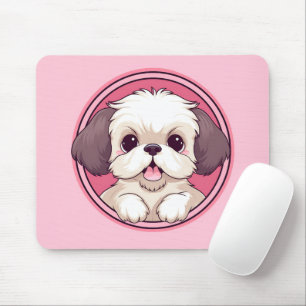 Niedlich Peeking Shih Tzu Dog Mousepad