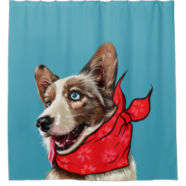 Niedlich Pembroke Welsh Corgi Duschvorhang