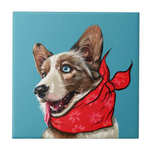 Niedlich Pembroke Welsh Corgi Fliese
