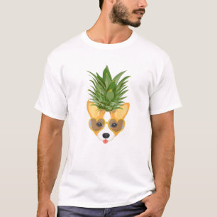 Niedlich Pembroke Welsh Corgi Pineapine Women Girl T-Shirt
