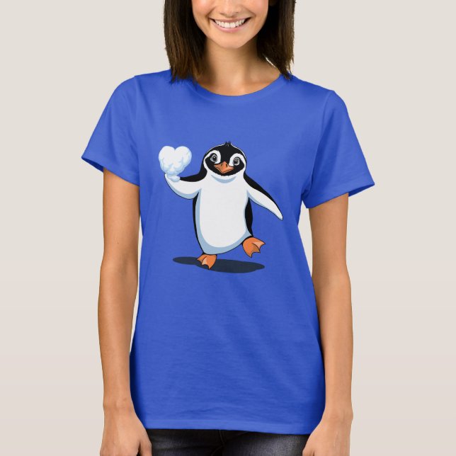 Niedlich Penguin Lover T-Shirt (Vorderseite)