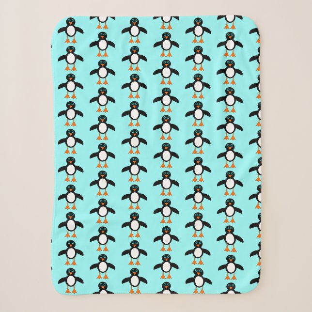 Niedlich Penguin Sherpa Blanket Sherpadecke (Vorderseite)