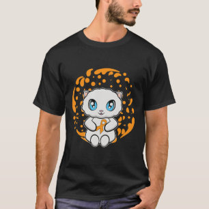 Niedlich Persische Katze Anime Kitten Leukämie Bew T-Shirt