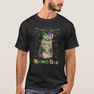 Niedlich Persische Katze Meowdi Gras Jester Tiere T-Shirt
