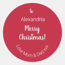 Niedlich Personalisiert frohe Weihnachten von Mama
